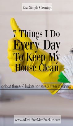 Looking for a stress free way to keep your house clean? These 7 cleaning habits really work and will do wonders for maintiaing a clean and organized home. Clean Baking Pans, Cleaning Painted Walls, Deep Cleaning Tips, Simple Life Hacks, Clean Dishwasher, Real Simple, House Cleaning, Cleaning Routine, House Cleaning Tips