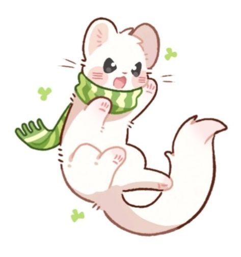 Cute Ferrets, Cute Kawaii Animals, 강아지 그림, Cute Animal Drawings Kawaii, 캐릭터 드로잉, Cute Doodles Drawings, Cute Kawaii Drawings, Chibi Drawings, Cute Doodle Art