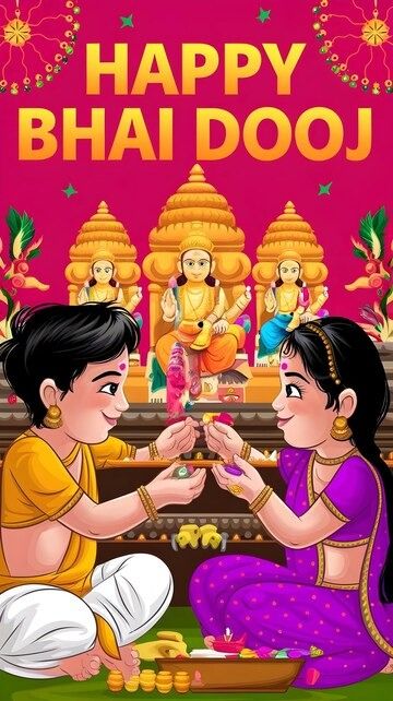 Happy bhai dooj wishes | Premium AI-generated image Happy Bhai Dooj Wishes, Happy Bhai Dooj Images, Bhai Dooj Images, Bhai Dooj Wishes, Happy Bhai Dooj, 15 August Photo, Bhai Dooj, Shri Ganesh Images, Hindu Festival