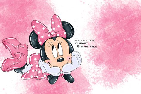 Mini Mouse Cartoon, Mouse Watercolor, Minnie Mouse Clipart, Mickey Mouse Clipart, Sports Nursery Theme, Mouse Clipart, Mouse Png, Minnie Mouse Images, Minnie Mouse Pictures