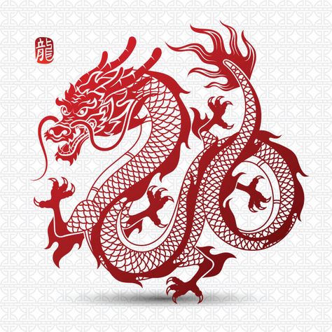 Jing Y Jang, Chinese Drawing, Chinese Dragon Art, Orca Tattoo, Red Dragon Tattoo, Dragons Tattoo, Dragon Chino, Dragon Zodiac, Chinese Dragon Tattoos