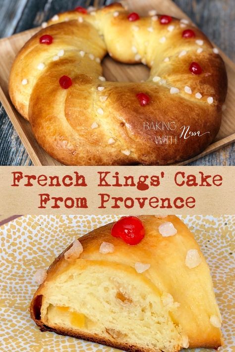 Epiphany Recipes, Twelfth Night Cake Recipe, Kings Cake, Epiphany Cake, King Cake Recipe, Three Kings Day, The Epiphany, Candied Orange Peel, French Canadian