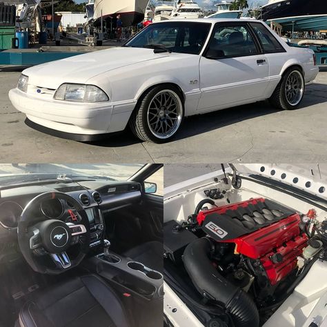 Mustang Build, Foxbody Mustang, Old School Muscle Cars, Fox Mustang, Pro Touring Cars, 1993 Ford Mustang, Modern Muscle Cars, Fox Body Mustang, Pro Touring