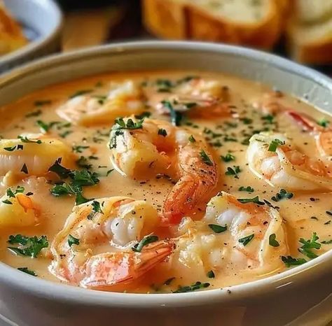 Crab and Shrimp Seafood Bisque – Naomi's Recipes Chefs Club Recipes Videos English, Crab Shrimp Seafood Bisque, Seafood Sauces Recipes, Seafood Molcajete Recipe, Crab Recipes Dinner, Shrimp And Crab Recipes, Crab And Shrimp Seafood Bisque, Seafood Bisque Recipe, Seafood Soups