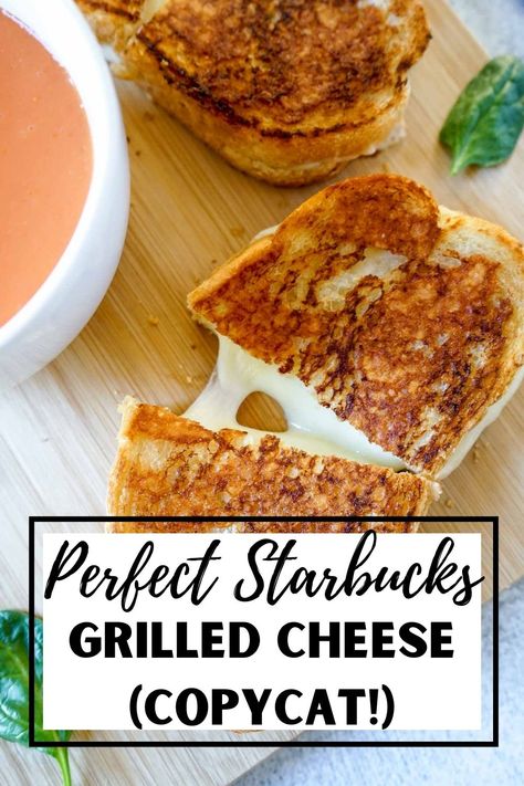 Sides For Grilled Cheese, Starbucks Grilled Cheese, Starbucks Sandwiches, Grilled Cheese Recipes Gourmet, Crispy Grilled Cheese, Perfect Grilled Cheese, Grilled Ham And Cheese, Gourmet Grilled Cheese, Grilled Ham