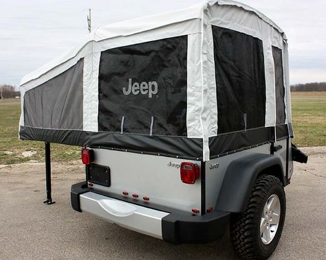 Jeep Brand Camper Offers Off Road Fun - RVshare.com Camping Jeep, Off Road Jeep, Jeep Trailer, Tj Wrangler, Jeep Camping, Jeep Brand, Rv Trip, Jeep Mods, Jeep Wrangler Accessories