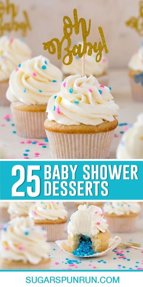 The best baby shower desserts are just like the baby you’re celebrating: pretty, petite, and perfectly sweet! Here are the most popular baby shower desserts on my blog. Many of these would work for bridal showers too! Baby Shower Baked Goods, Baby Boy Shower Desserts, Boy Baby Shower Desserts, Easy Baby Shower Desserts, Baby Shower Dessert Ideas, Baby Shower Recipes, Baby Shower Sweets Table, Baby Shower Desserts Girl