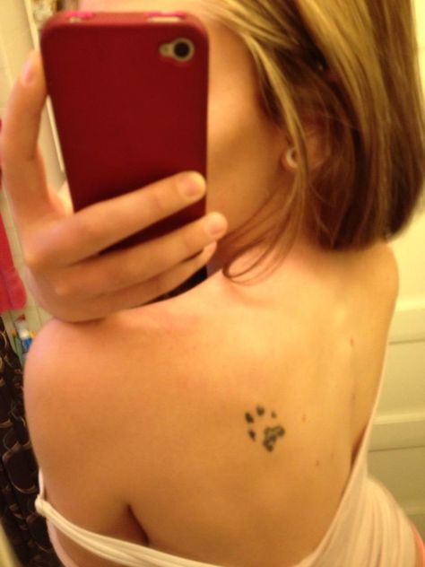 My first tattoo. Lily girls actual paw print. Now she always walks with me. Rest in peace Lil mama. Rest In Peace Tattoos, Tattoo Lily, Peace Tattoo, Peace Tattoos, Nails Tattoo, Lil Mama, Nail Tattoo, Girly Tattoos, First Tattoo