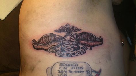 Fmf Corpsman Tattoo, Corpsman Tattoo, Navy Tattoos, Military Tattoo, Navy Corpsman, Army Tattoos, Army Images, Military Tattoos, Army & Navy