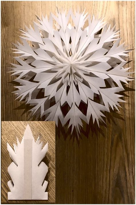 Paper Snowflakes Diy, Diy Christmas Videos, Paper Bag Crafts, Paper Snowflake, Snow Flakes Diy, Noel Diy, Snow Flake, Paper Snowflakes, Paper Crafts Origami