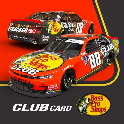 Famous Ads, Jr Motorsports, Tracker Boats, Dale Jr, Club Card, Dale Earnhardt Jr, Dale Earnhardt, Paint Schemes, World Famous