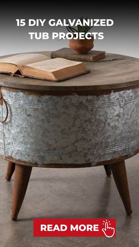 Discover an array of creative galvanized tub projects that will elevate your home without breaking the bank. These budget-friendly DIY ideas are perfect for adding a rustic and distinctive touch to any space. Whether you transform a tub into a charming beverage cooler, repurpose it as a farmhouse-style side table, or create a lush garden planter oasis, these projects promise to infuse your decor with industrial elegance. Fall Porch Decor Galvanized Tub, Cooler Repurpose, Washtub Decor Ideas, Galvanized Tub Ideas, Washtub Ideas, Metal Wash Tub, Water Tub, Chic Farmhouse Decor, Galvanized Tub