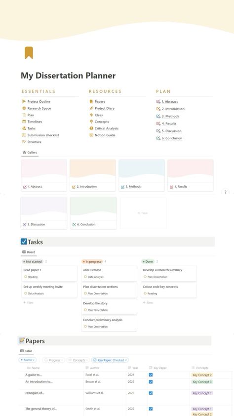 #Organisation #Notion_Research_Template #Thesis_Notion_Template #Digital_Planner_Notion Notion Research Template, Thesis Notion Template, Phd Notion Template, Digital Planner Notion, Notion Project Template, Dissertation Aesthetic, Thesis Planner, Phd Student Aesthetic, Notion University Template