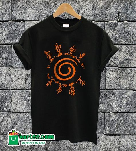 Naruto Shippuden Black T-shirt Naruto Tshirt Designs, Anime Business, Naruto Tshirt, Naruto Shirt, Naruto Shirts, Bleach Drawing, Naruto T Shirt, Style Capsule, Ideal Closet