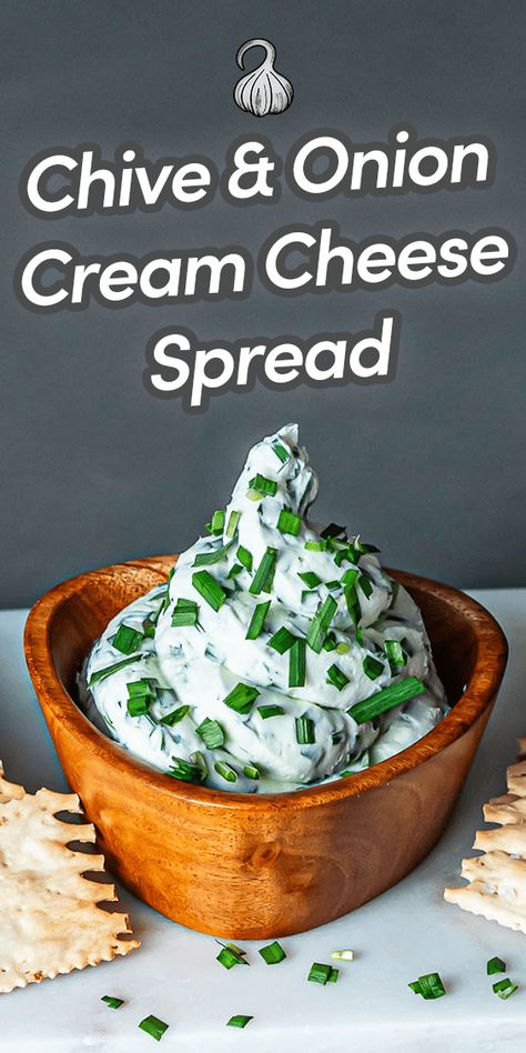 Chive and Onion Cream Cheese spread is a savory blend of creamy cheese, chives, onion powder and sour cream. This perfectly spreadable, ultra-light and fluffy cream cheese is perfect to slather on bagels, toast, sandwiches and more! Via @umamiology Recipes Using Chive And Onion Cream Cheese, Onion Chive Cream Cheese Recipes, Chive Cream Cheese Recipes, Homemade Chive And Onion Cream Cheese, Chive And Onion Cream Cheese Recipes, Onion And Chive Cream Cheese, Green Onion Cream Cheese, Asian Dip, Chive And Onion Cream Cheese