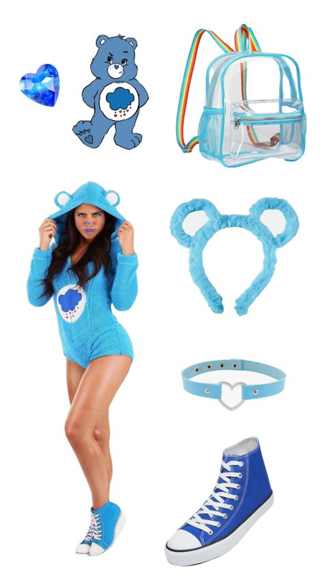 #grumpybear #carebear #rave #cosplay #costume #outfit #coachella Rave Cosplay, Outfit Coachella, Care Bear, Cosplay Costume