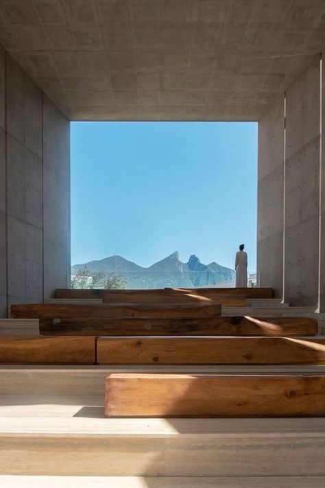 Architecture Mountain, Brutalist Architecture, Concrete Structure, Empty Room, Minimalist Architecture, Space Architecture, Sacred Space, Landscape Architecture, Modern Architecture