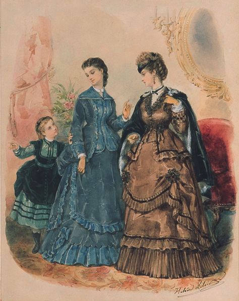 1873 Fashion, 1870 Dress, Oc Clothes, 1899 Fashion, 1870s Fashion, Victorian Era Fashion, Decades Of Fashion, 19th Century Clothing, Era Fashion