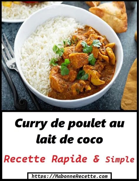 Poulet Curry Coco, Coco Curry, Chana Masala, Coco, Sauce, Ethnic Recipes