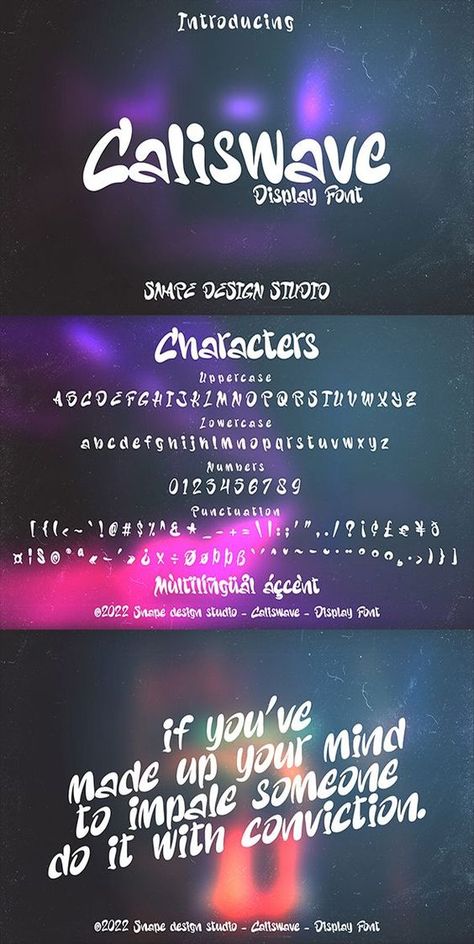 Caliswave - Display Font Font Poster Design Typography, Movie Fonts, Gaming Font, Liquid Font, Font Love, Liquid Design, Poster Game, Film Logo, Futuristic Fonts