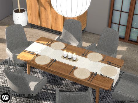 Dining Table Place Setting, Dining Table Place Settings, Lamp Painting, Ear Candles, Chair Dining Table, Candle Ceiling, Dining Table Runners, Table Place Settings, Sims 4 Downloads