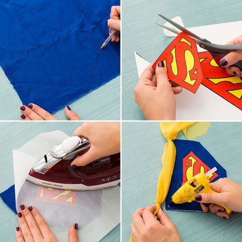 How to DIY a Superman Dog Costume for Halloween Diy Superhero Costume, Halloween Pets, Superman Costumes, Superhero Costume, Diy Dog Costumes, Superman Man Of Steel, Diy Treats, Costume For Halloween, Dog Modeling