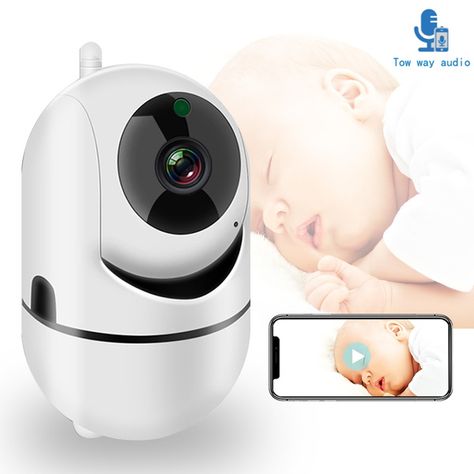 WiFi Baby Monitor With Camera 1080P HD Video Baby Sleeping Nanny Cam Two Way Audio Night Vision Home Security Babyphone Camera | Wish Office Security, Cctv Security Systems, Ip Security Camera, Nanny Cam, Lg Tv, Baby Backpack, Backpack Diaper Bag, Bicycles For Sale, Cctv Surveillance