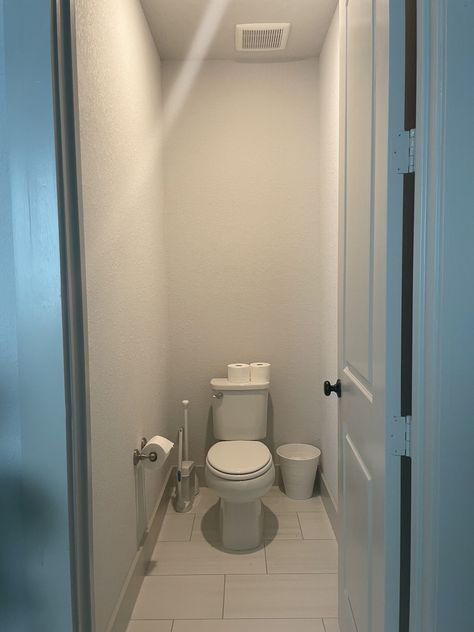 Bathroom Closet Decor Ideas, Bathroom Water Closet Decor, Tiny Closet Bathroom Ideas, Toilet Room In Master Bath, Decorate A Water Closet, Tiny Water Closet Ideas, Small Water Closet Makeover, Master Bath Water Closet, Water Closet Lighting Ideas