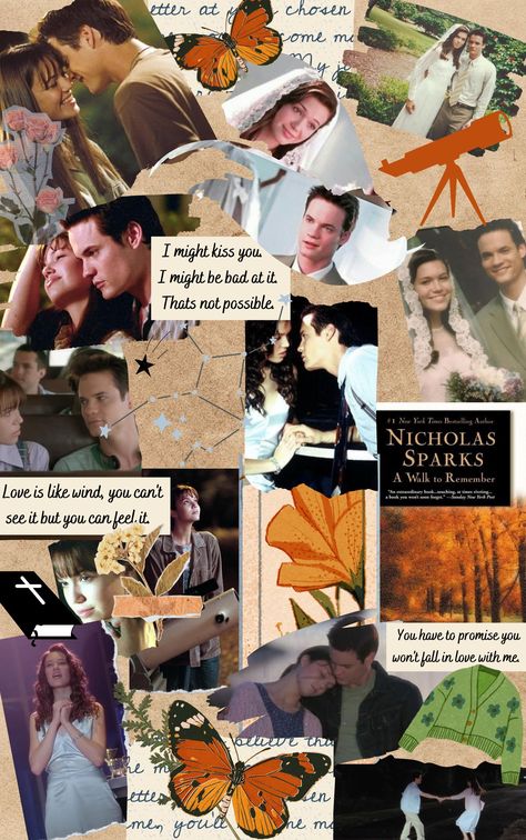 A Walk To Remember Aesthetic Wallpaper, Nicholas Sparks Movies, Nicholas Sparks Books, A Walk To Remember, Shane West, Friends Best Moments, Movie Collage, Forever Book, Snoopy Wallpaper