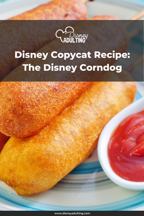 Fried Dog, Disney Inspired Recipes, Corndog Recipe, Christmas Yummies, Recipes Pork, Disney Recipes, Corn Dogs, Sleepy Hollow, Copycat Recipe