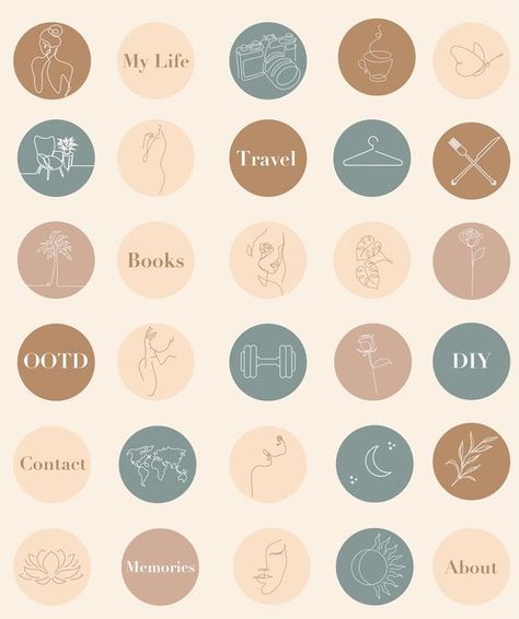 Instagram Story Cover Ideas Icons Hand Drawn, Cover Icons, Medium Highlights, Cover Design Inspiration, Black And White Instagram, Story Cover, Instagram Highlight Cover, Vintage Instagram, Nature Instagram