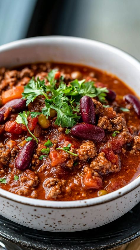 Savor the rich flavors of authentic Texas Chili with this mouthwatering recipe! Perfect for those chilly nights or game-day gatherings, this hearty dish is sure to be a crowd-pleaser. Made with tender beef, robust spices, and a touch of heat, it’s the ultimate comfort food for chili lovers. Dive into the Lone Star State’s culinary tradition and enjoy a bowl of Texas's best! Best Texas Chili Recipe, Authentic Texas Chili, Summer Chili, Chili Recipe Food Network, Best Chili Recipes, Hawaiian Chili, Texas Chili Recipe, Beef Chilli, Homemade Chili Recipe