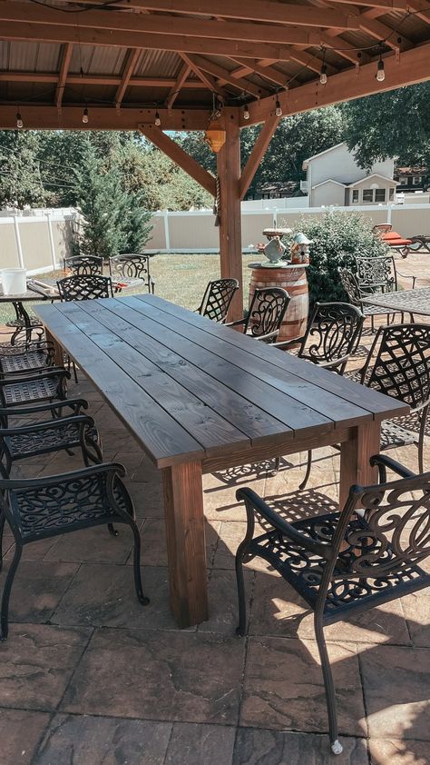 Build Furniture, Left Over, Patio Ideas, Diy Plans, Diy Woodworking, Outdoor Table, How To Build, Original Design, Original Designs