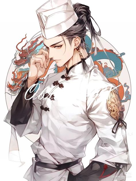 Anime Chef Guy, Anime Chef, Poses Sketch, Art Goals, Illustration Love, Male Characters, Male Character, Character Design Male, Anime Drawings Boy