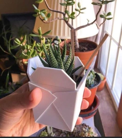 3d Printed Watering Can, Ceramic Chinese Takeout, Awesome 3d Prints, 3d Print Container, 3d Print Garden, 3d Printed Organization, 3d Printing Gifts, 3d Printed Gifts For Her, Cute Things To 3d Print