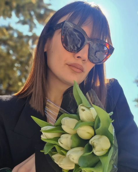 BLOSSOMING 🌷 /// @mateagabelica wears 'AIR HEART' #Sunglasses #LeSpecs Heart Sunglasses, Le Specs, Skirt Socks, Blouse Outfit, Romper Pants, Accessories Branding, Jeans Jumpsuit, Cardigan Coat, Coat Dress