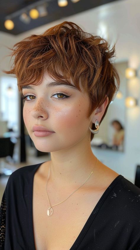 22 Hairstyle Ideas for Women's Small Foreheads Pixie Haircut For Big Forehead, Haircuts For Small Heads, Baby Bangs Small Forehead, Longer Pixie Haircut With Bangs, Pixies With Bangs, Face Framing Pixie Cut, Short Hairstyle Women Bang, Outfits With Pixie Haircut, Short Womens Haircuts Pixie