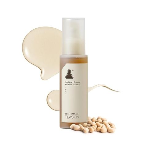 Amazon.com: FLASKIN Soybean Bouncy Protein Essence 80ml : Beauty & Personal Care Face Essence, Routine Aesthetic, Smile Lines, Combo Skin, Hormonal Acne, Prevent Aging, Enlarged Pores, Clogged Pores, Face Skin