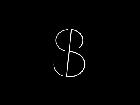 SB by Rich Baird #monogram #lettermark #logo #design #inspiration Sb Monogram, Sb Logo, Startup Logo, Typo Logo, Logos Inspiration, Monogram Logo Design, Bold Logo, Logo Fonts, Monogram Design