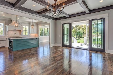 Is This the End of the Open Floor Plan? - The Decorologist Open Floor Plan Kitchen, Open Floor Concept, Open Floor House Plans, Color Floor, Open Kitchen And Living Room, Farmhouse Living Room Furniture, Room Color, Trendy Home, Farmhouse Living