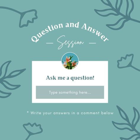 Blue Organic QNA Session Instagram Post - Templates by Canva Qna Template, Qna Instagram Story, Story Logo, Canva Design, Instagram Design, Instagram Post Template, Post Design, Text Effects, Post Templates