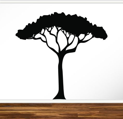 Safari Boys Room, Lion King Tree, Safari Tree, Shadow Theater, Preschool Door, Kids Living Room, Safari Room, African Tree, Wall Decal Nursery