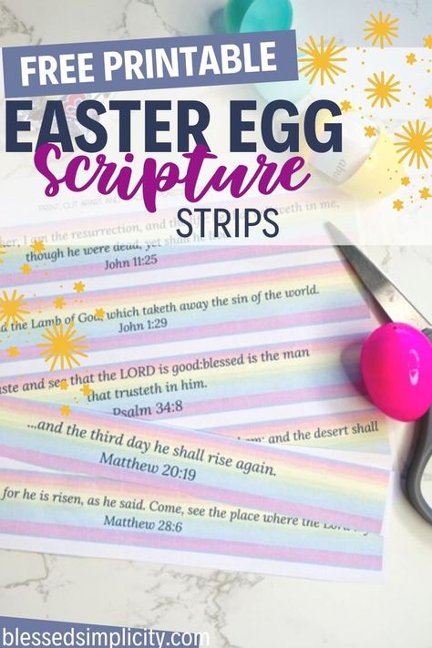 Easter Scripture Printable, Easter Verses, Easter Egg Printable, Easter Scriptures, Scriptures For Kids, Easter Bible Verses, Free Scripture Printables, Easter Songs, Verses For Kids