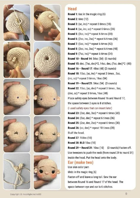 Written Patterns Crochet, Crochet Chibi Doll Free Pattern, Crochet Amigurumi Doll Free Patterns, Crochet Doll Pattern Free, Doll Crochet Pattern Free, Crochet Patterns Doll, Amigurumi Hair, Crochet Dolls Patterns, Amigurumi Doll Free Pattern