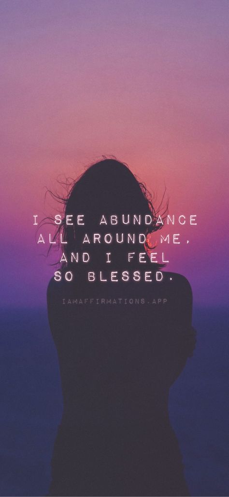 I see abundance all around me, and I feel so blessed. From the I am app: https://iamaffirmations.app/download Pursue Your Dreams, I Love Myself, New Beginning Quotes, Love Myself, Positive Lifestyle, I Am Blessed, Motivational Messages, New Beginning, Grateful Heart