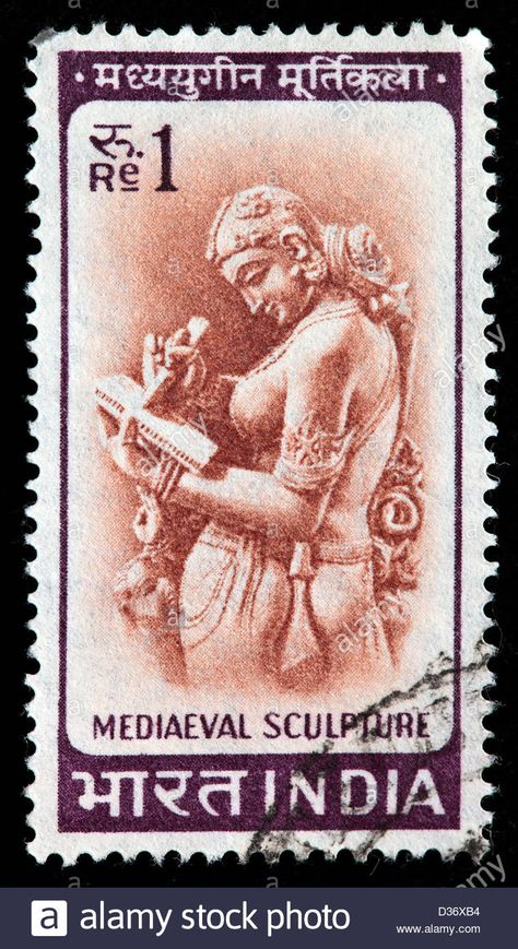 Download this stock image: Medieval sculpture, postage stamp, India, 1964 - D36XB4 from Alamy's library of millions of high resolution stock photos, illustrations and vectors. Vintage Stamps Postage, Medieval Sculpture, Woman Writing, Gift Voucher Design, Stamp World, Postage Stamp Design, Postage Stamp Collection, Stamp Catalogue, Old Stamps