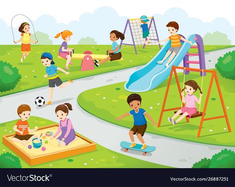 Picture Comprehension, Class Poster, Picture Composition, Kids Background, Happy Children, Kids Vector, Children Playing, Kids Playground, Kids Reading