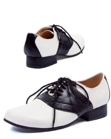 Ladies Saddle Shoe Adult: Amazon.com: Clothing Ladies Halloween Costumes, Sock Hop Costumes, Womens Saddle Shoes, Adult Women Halloween Costumes, White Halloween Costumes, Saddle Shoe, 50s Costume, Ellie Shoes, Poodle Skirt