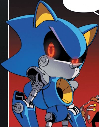 Metal Sonic Reference, Sonic Fan Art Characters, Metal Sonic Comic, Metal Sonic Pfp, Metal Sonic Icon, Metal Sonic, Sonic & Knuckles, Speed Of Sound, Sonic Funny