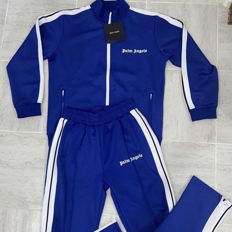 Palm Angels Full Tracksuit Mens Size M (Top +... - Depop Palm Angels Tracksuit Men, Palm Angels Tracksuit, Palm Angels Hoodie, Palm Angels Track Pants, Palm Angels Jacket, Bape T Shirt, Palm Angels Hoodie White, Full Tracksuit, Tracksuit Men